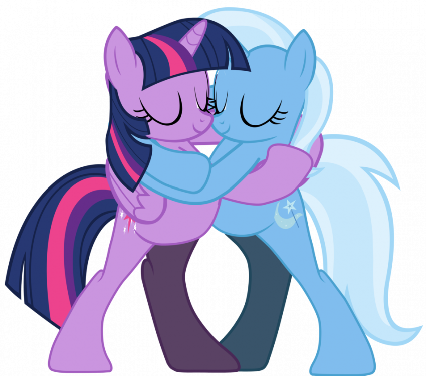 mlp___twilight_and_trixie_hugging_by_ram