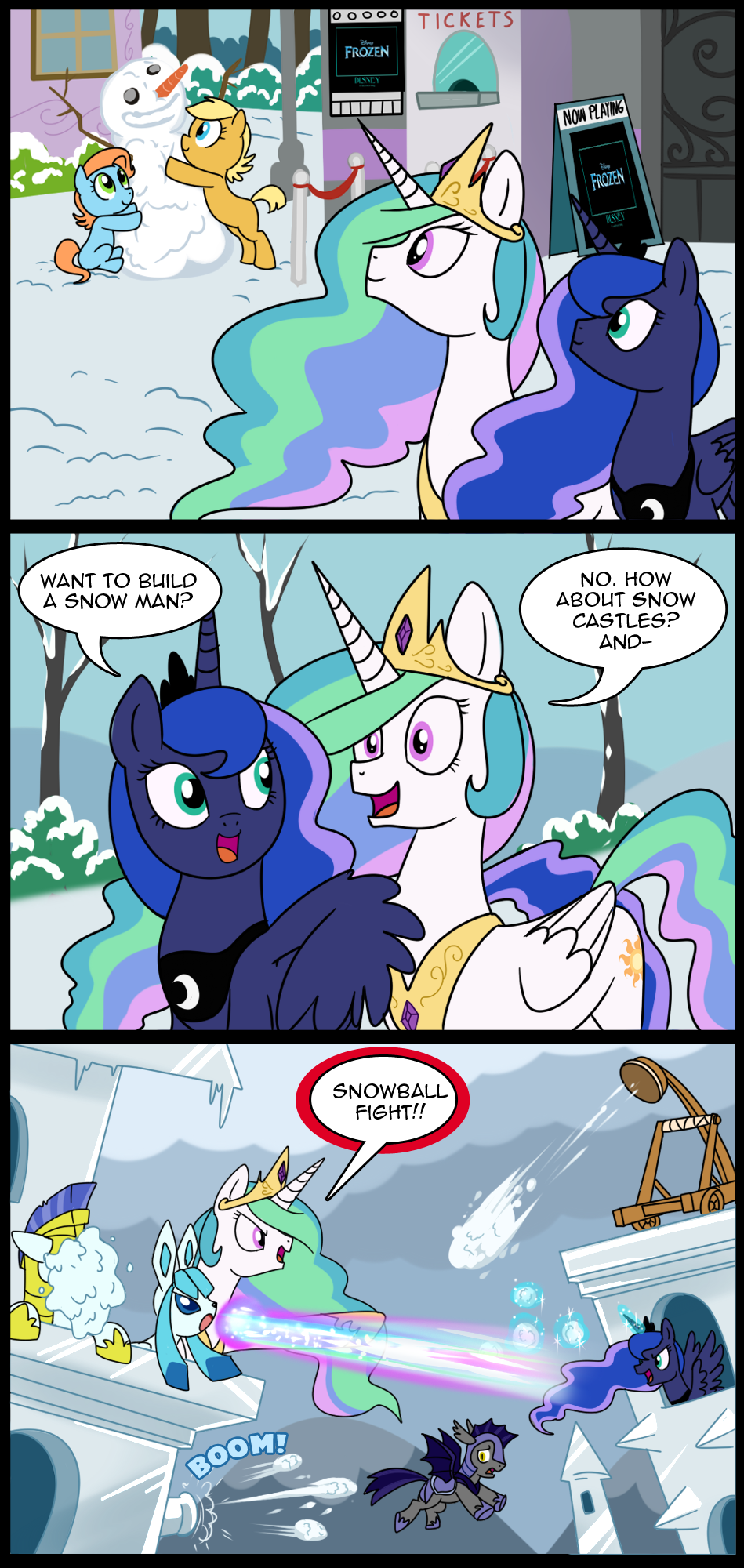 MLP: Wanna build a snow man? (Commissioned) by tan575