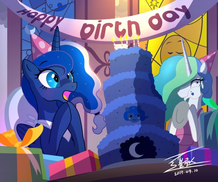 MLP Birthday of Luna by 0Bluse