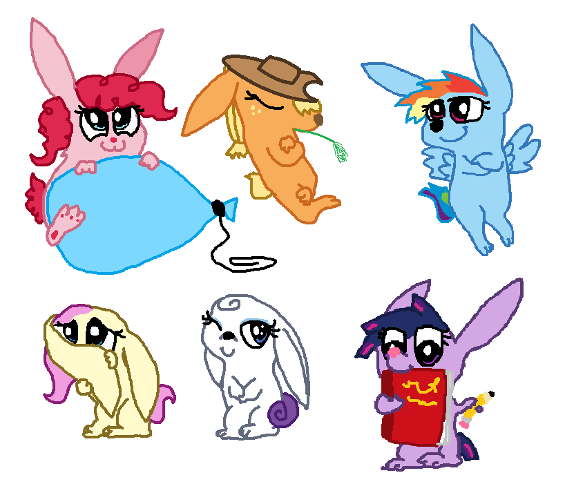 mlp_bunny_doodles_by_kittehkhat-d6azf4i.