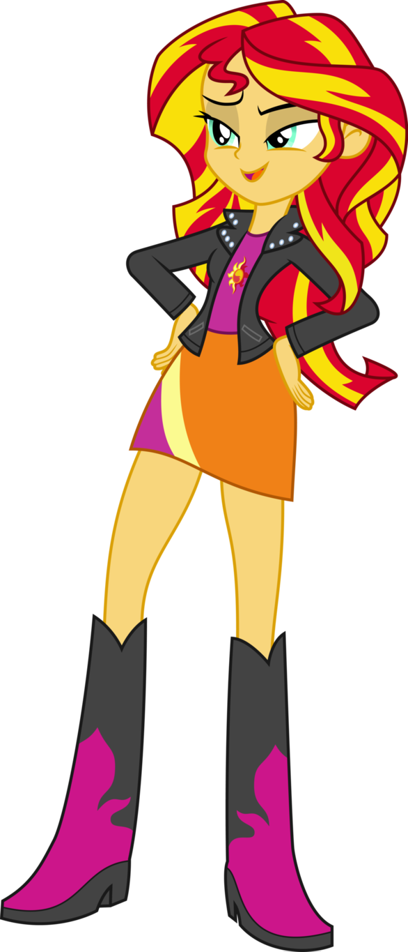 MLP EqG: Sunset Shimmer by mewtwo-EX