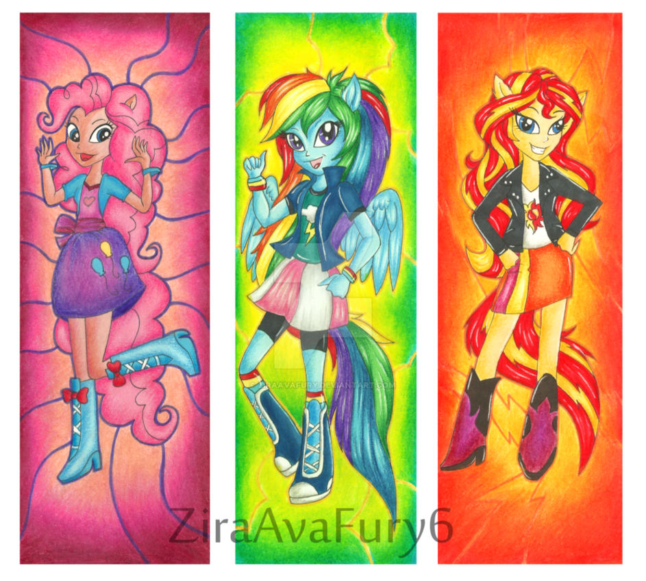 mlp_equestria_girls_bookmarks_by_ziraava