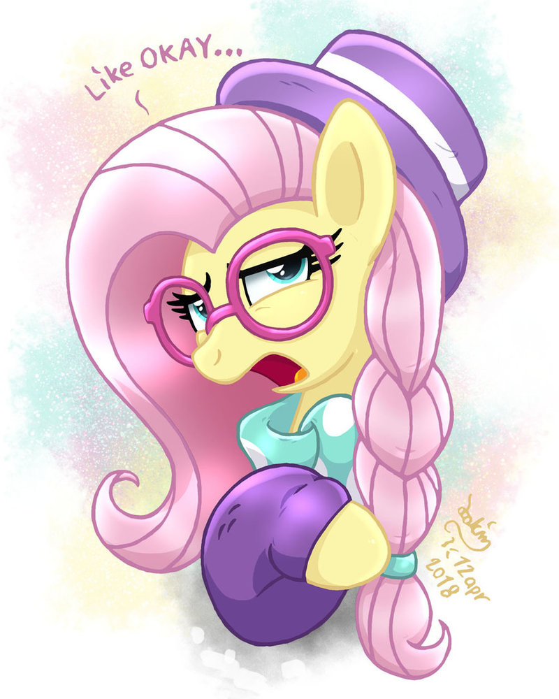 mlp_fim___fluttershy_hipster_by_joakaha-