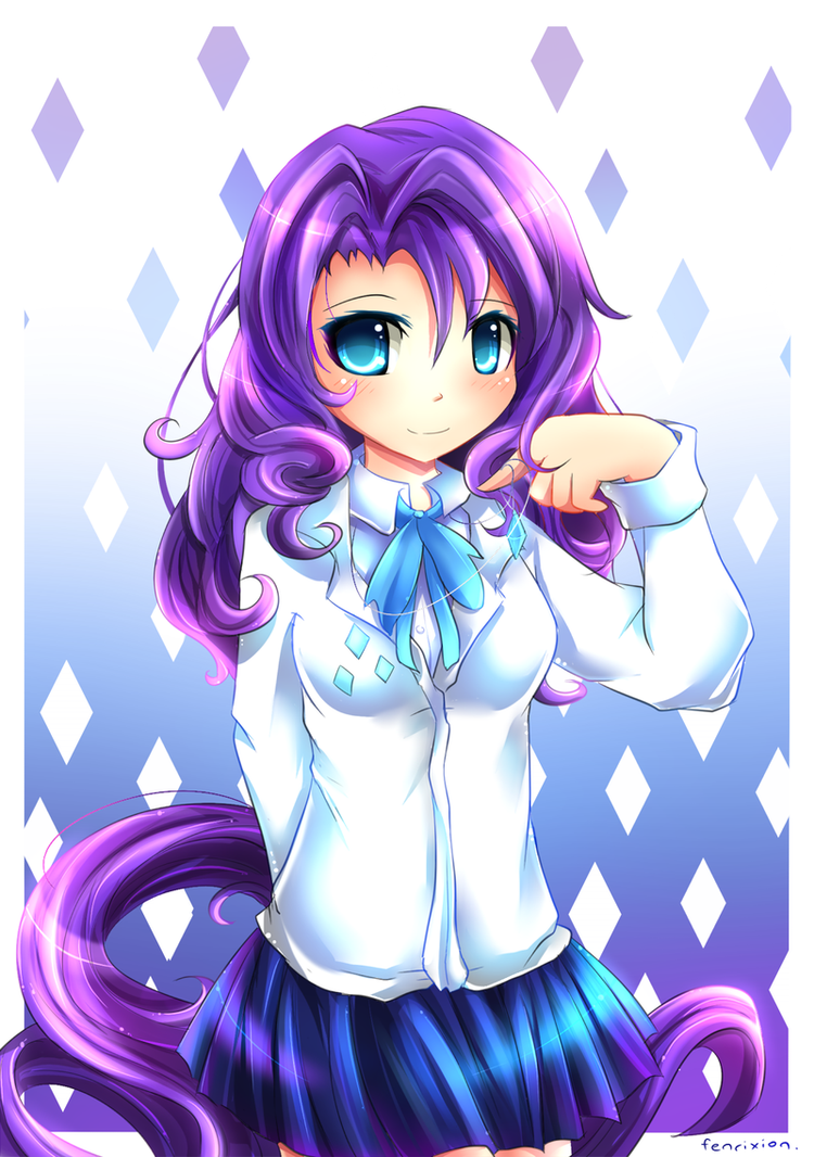 mlp_gakusei___rarity_by_fenrixion-d6adca