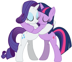 Image result for rarity hug