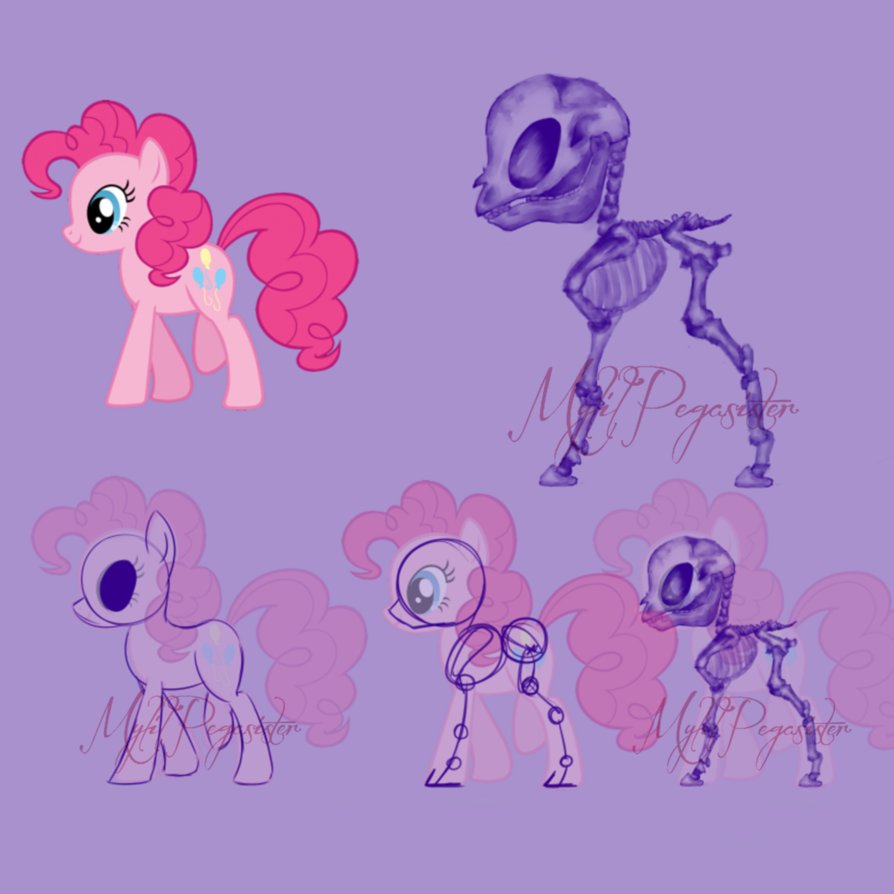 MLP Show style skeleton by MyLilPegasister