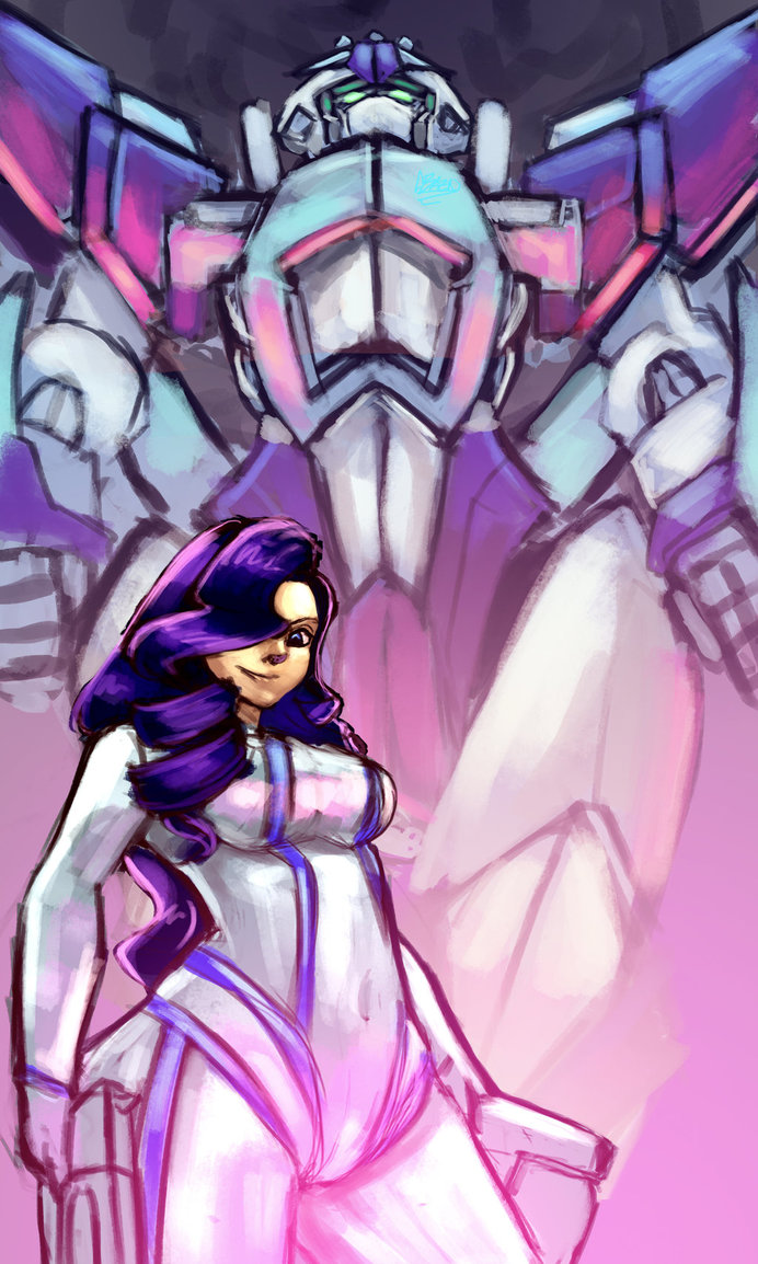 my_little_mecha__rarity_by_checkerboarda