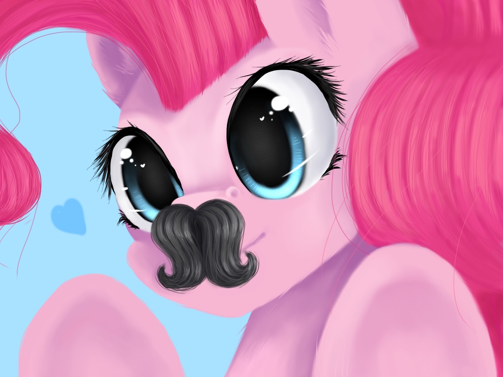 My Little Pony - Pinkie Pie : LOOK AT MY MUSTACHE! by IPonyLover