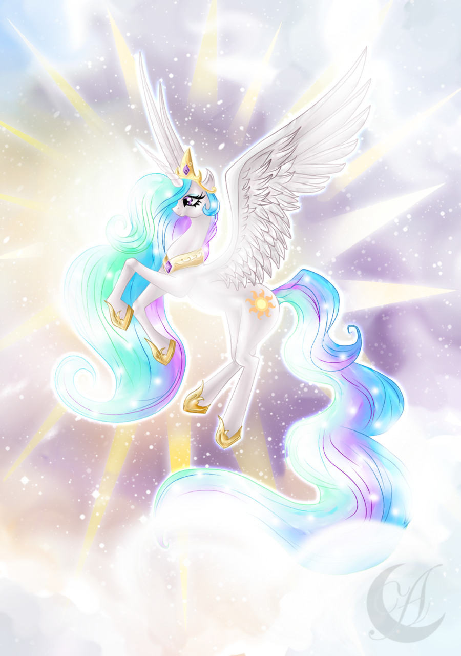 My Little Pony: princess Celestia by Anzhelee