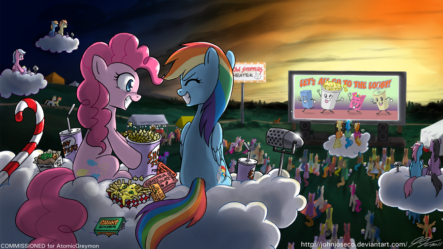 Image result for mlp ponies watching movie