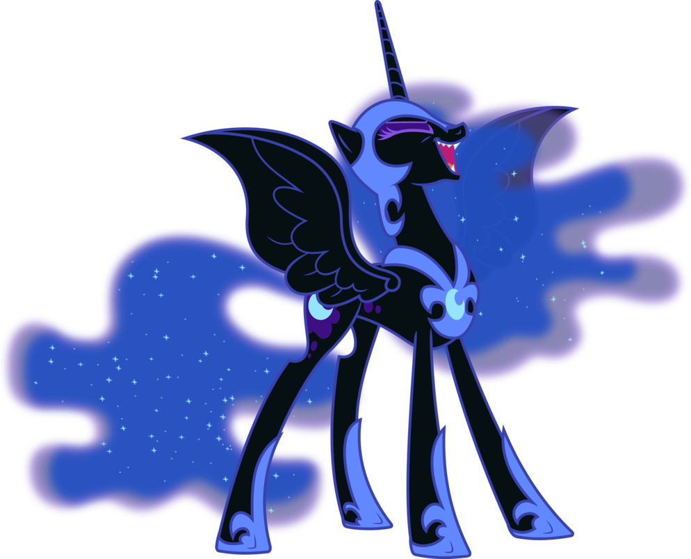nightmare_moon_laughing_evilly__vector__