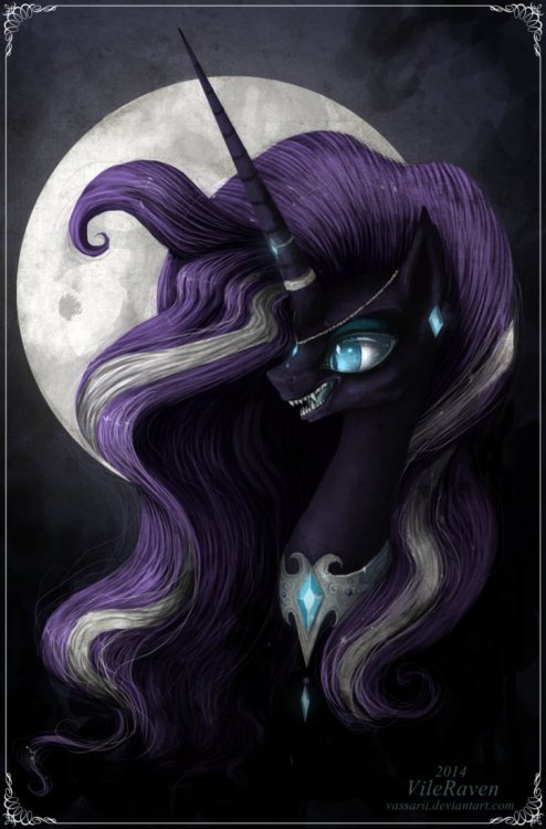 nightmare_rarity_as_princess_by_vassarii