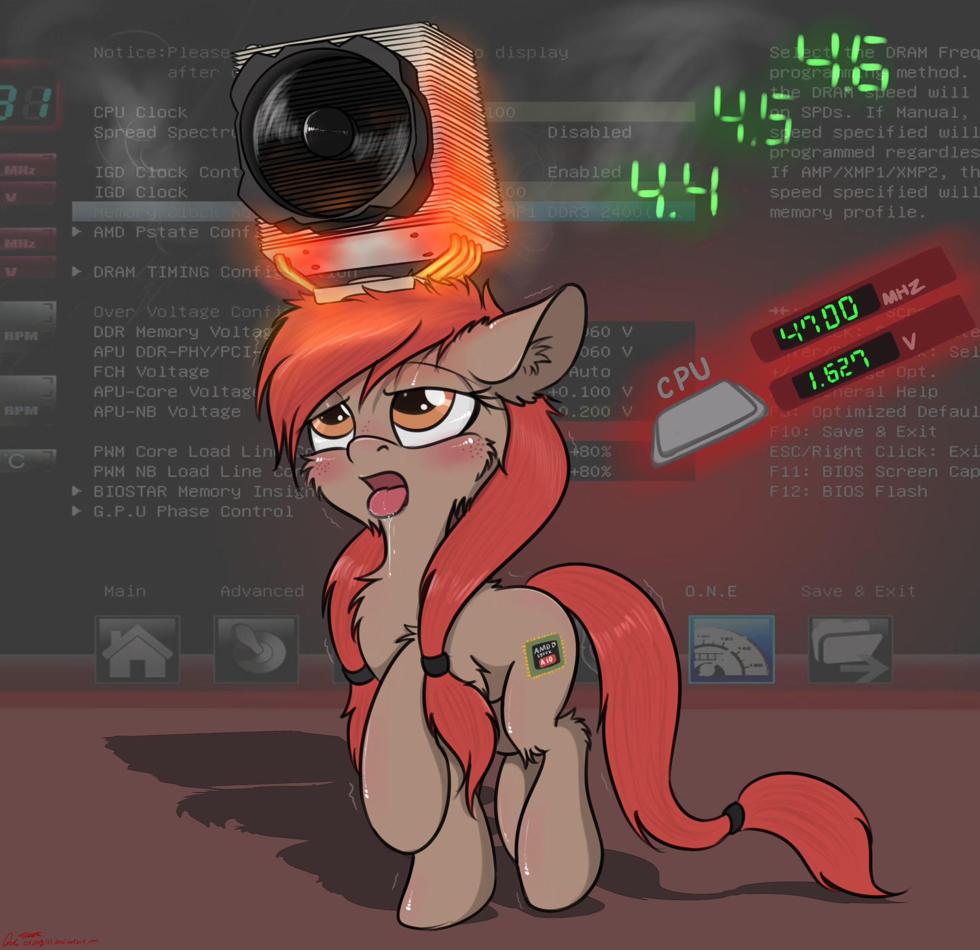 Overclocking the pone. by orang111