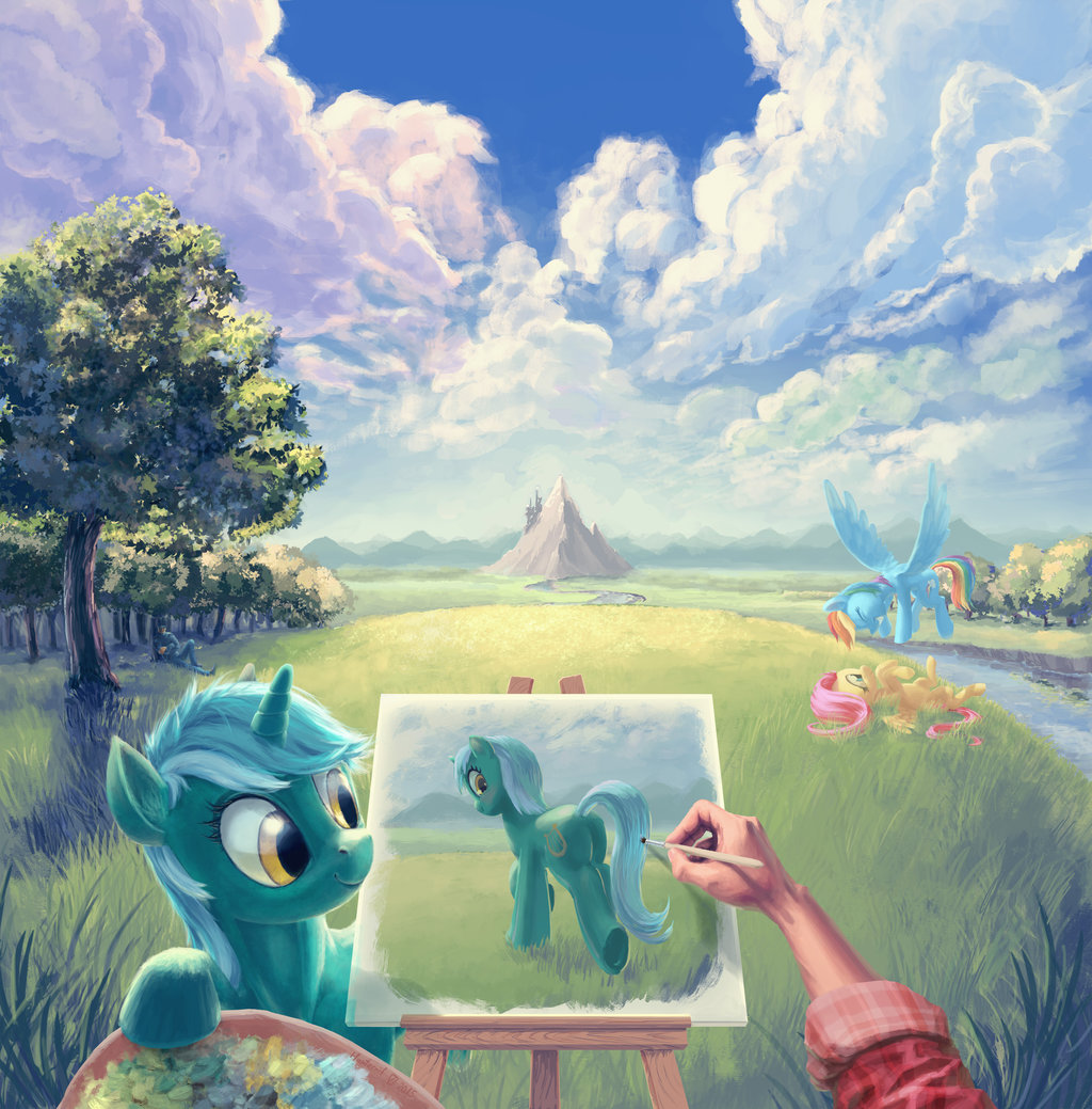Painter in Equestria by Hunternif