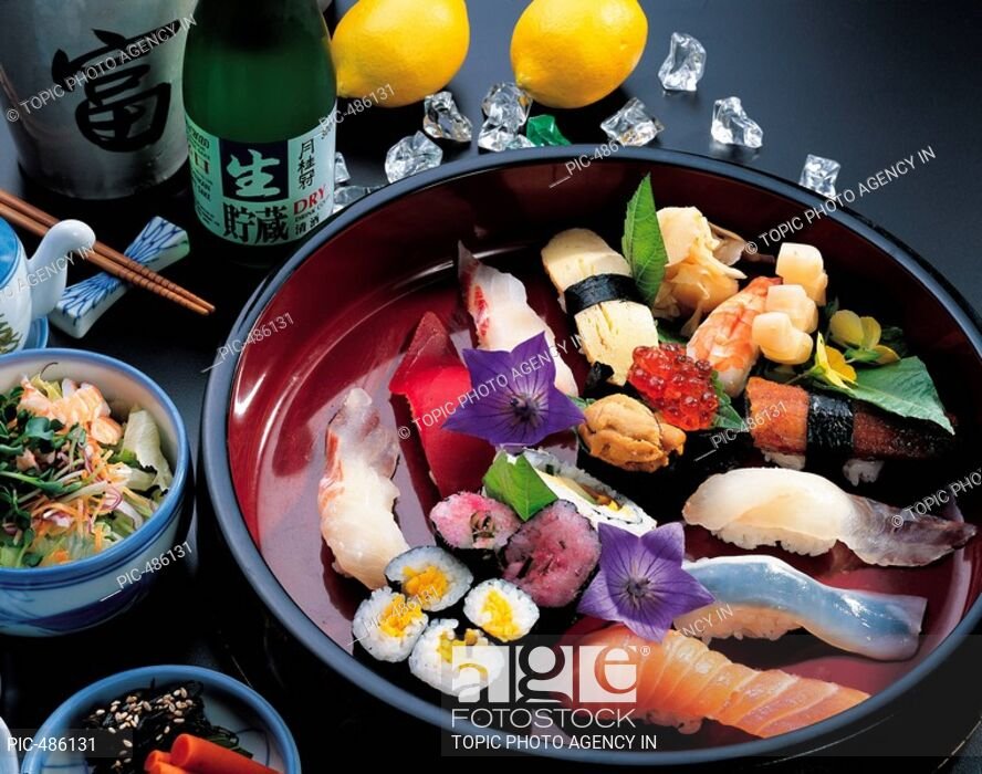 Stock Photo: Sushi, Japanese Food.