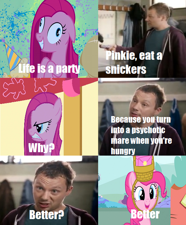 Image result for snickers meme mlp