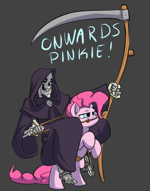Pinkie and The Grim Reaper by davidatlas