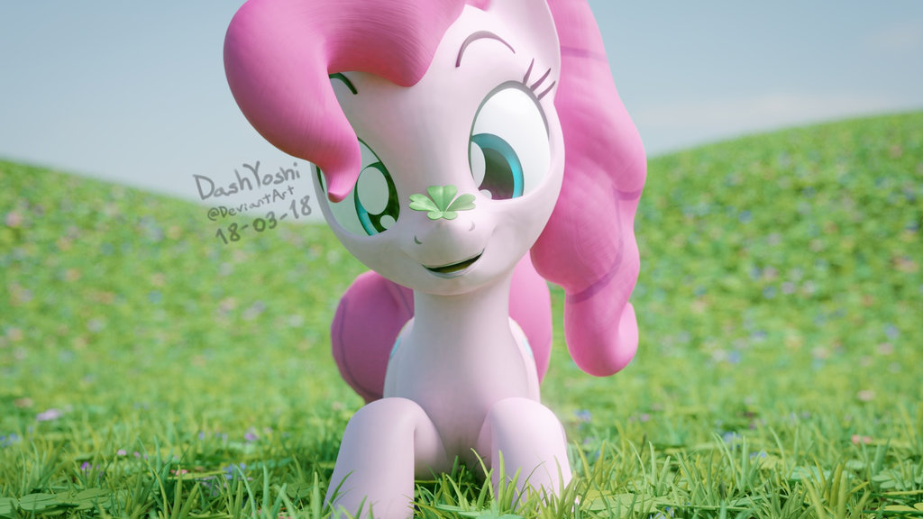 Pinkie Pie And A Clover
