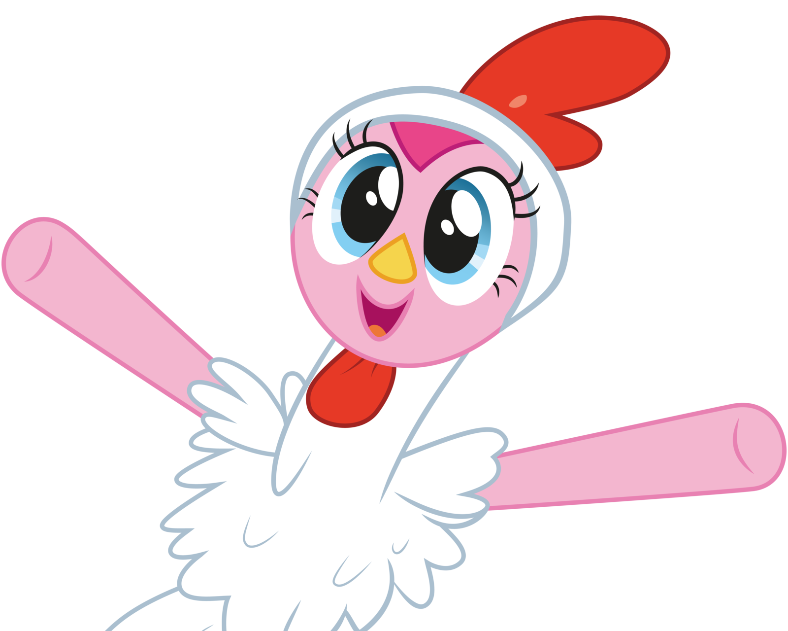 pinkie_pie_the_cuddly_chicken__vector__b