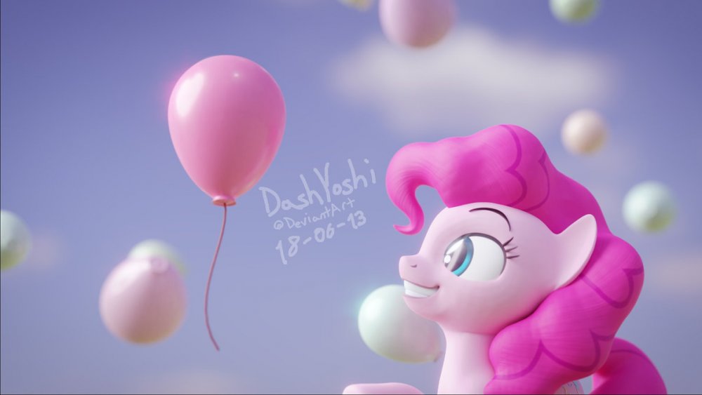 Pinkie Pie Sees Balloons