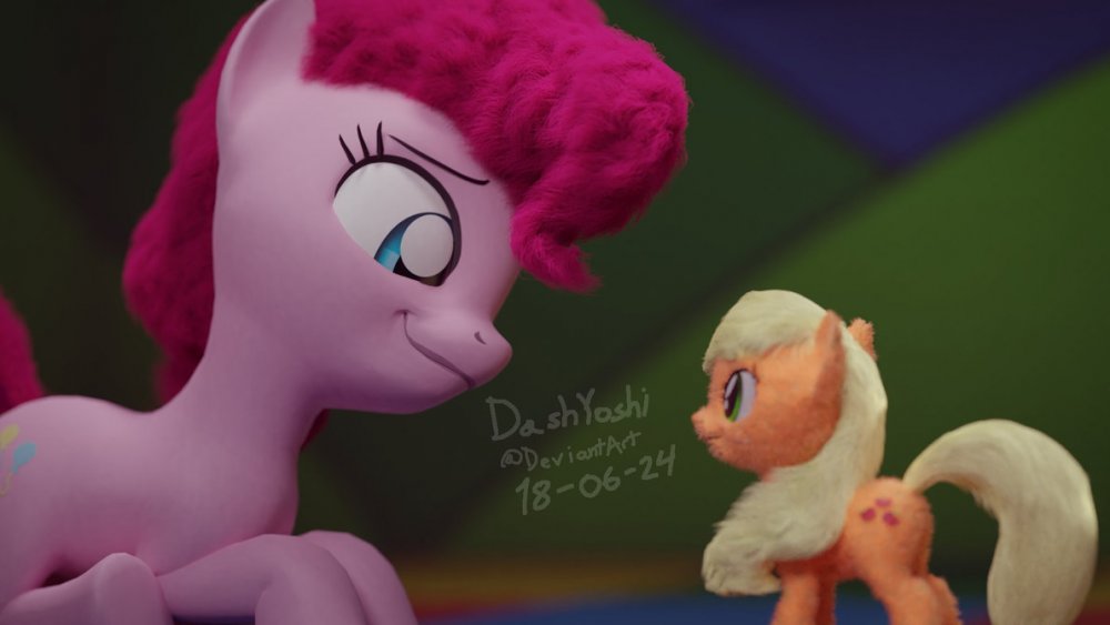 Pinkie Pie Admires Her Plushie