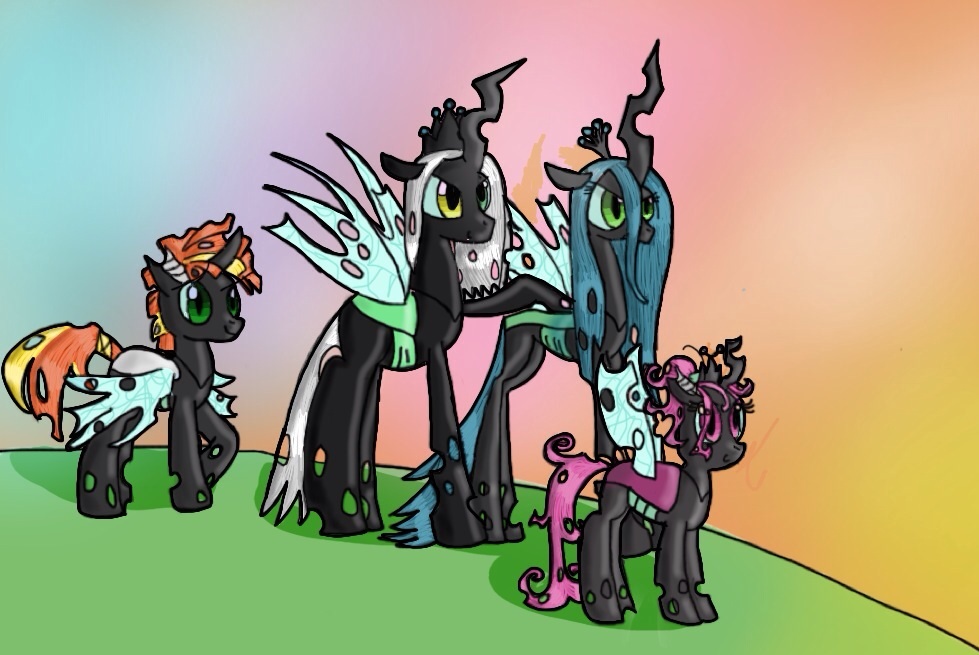 Queen Chrysalis Knights group pic