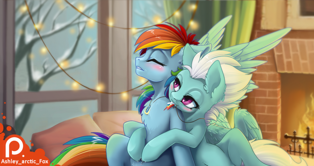 Rainbow Dash and Fleet Foot by Ashley-Arctic-Fox