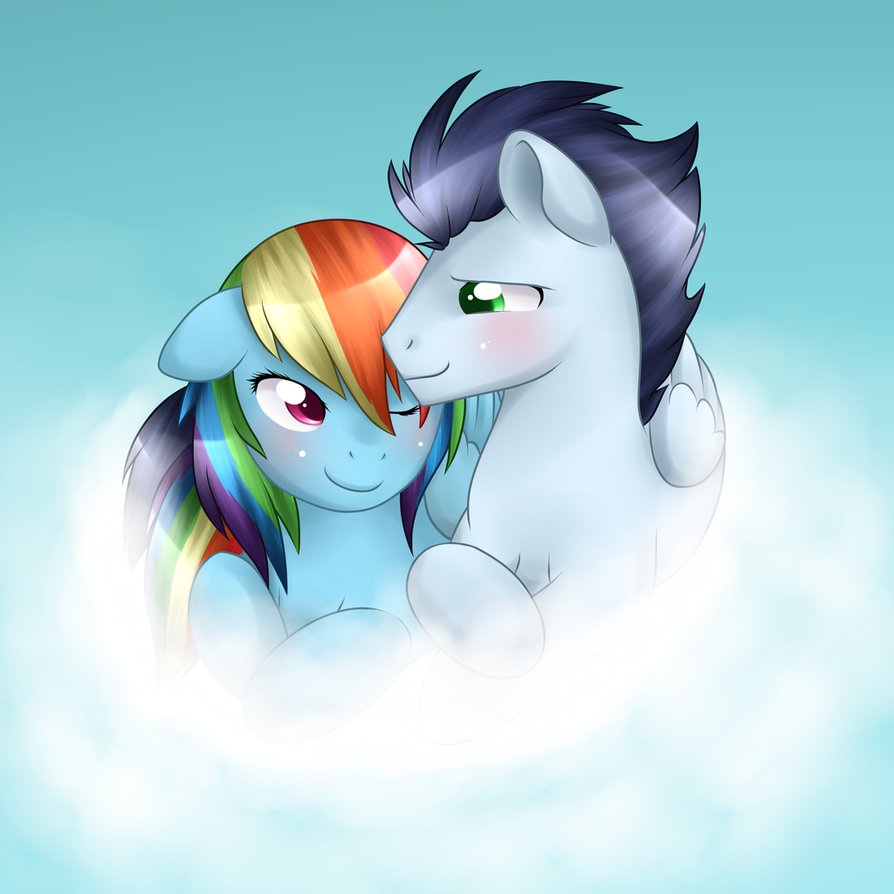 Image result for rainbow dash and soarin cuddle
