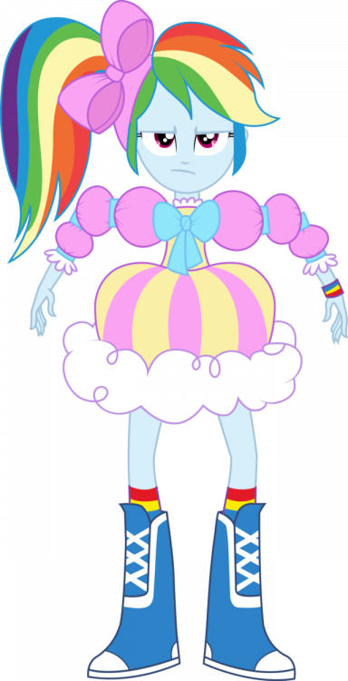 rainbow_dash_silly_dress_vector_by_icant