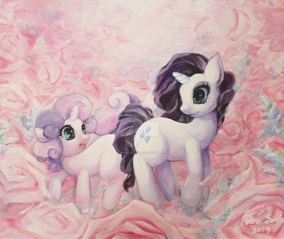 rarity_and_sweetie_belle___roses_are_mag