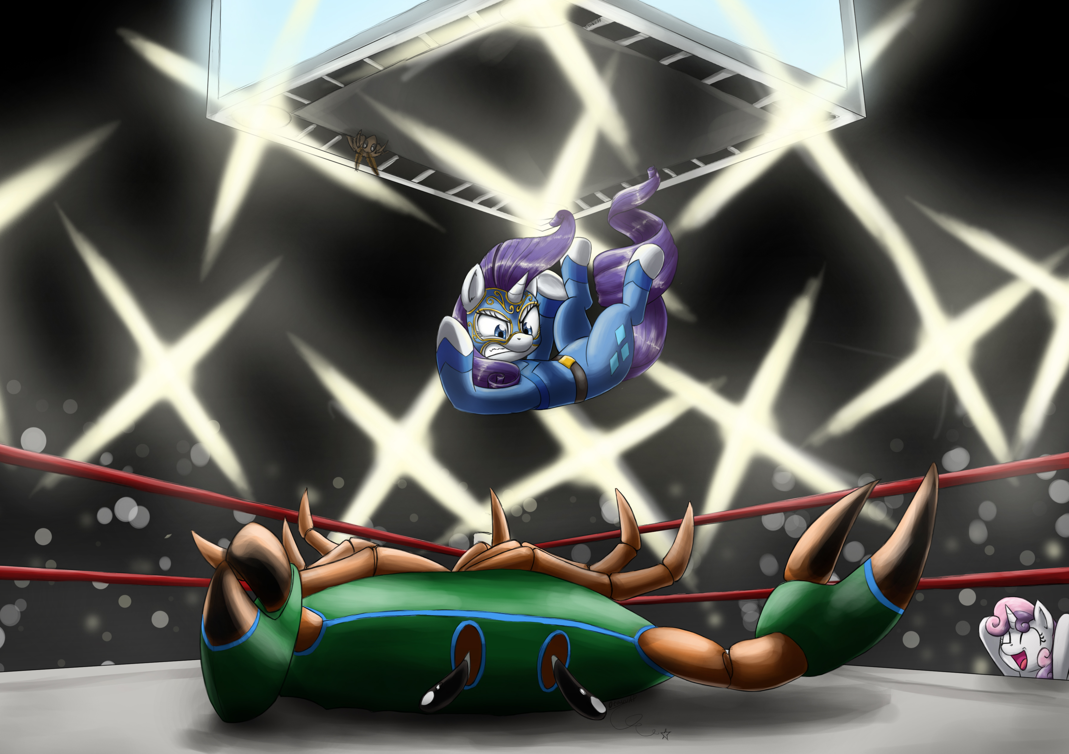 Rarity Crab Smash! by otakuap