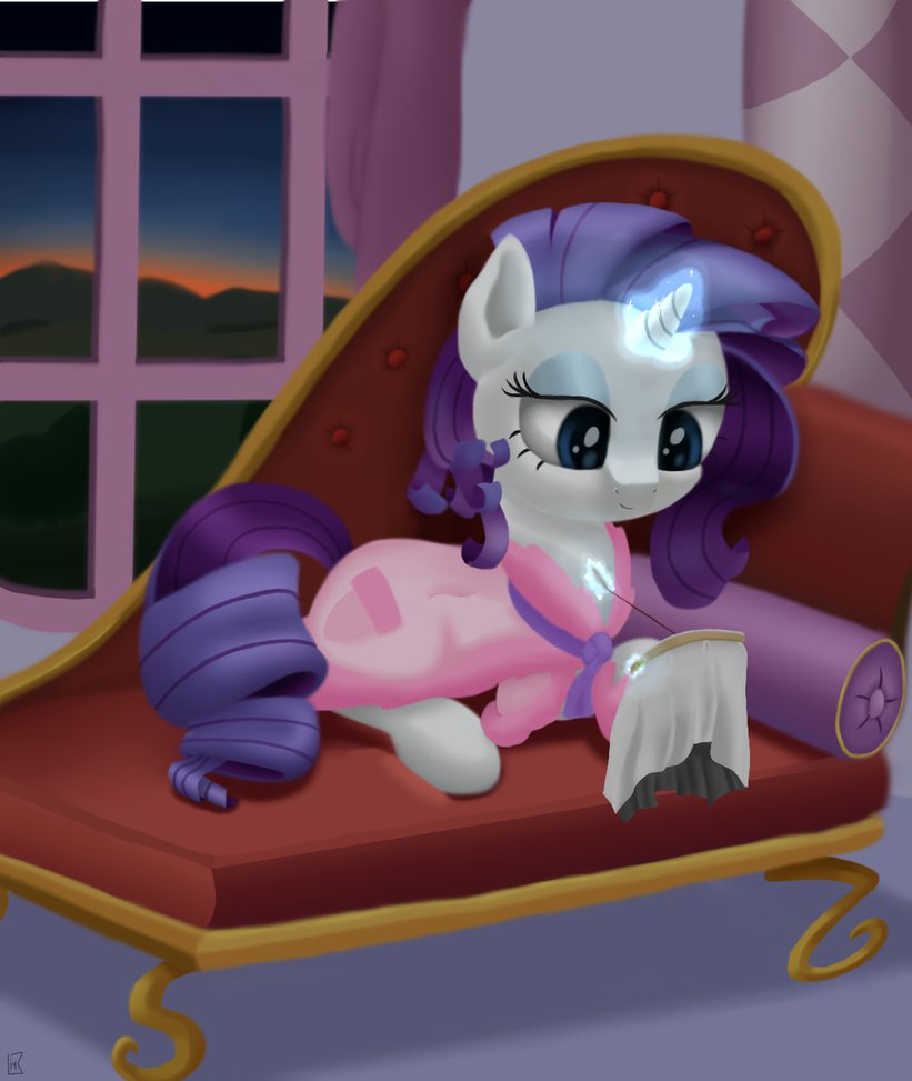 rarity_doing_needlepoint_by_midwestbrony