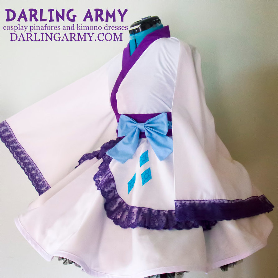 Rarity My Little Pony Cosplay Kimono Dress