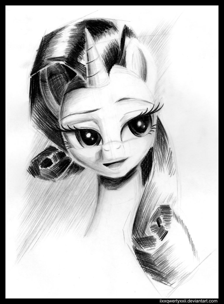 rarity_pencil_portrait_by_iixxqwertyxxii