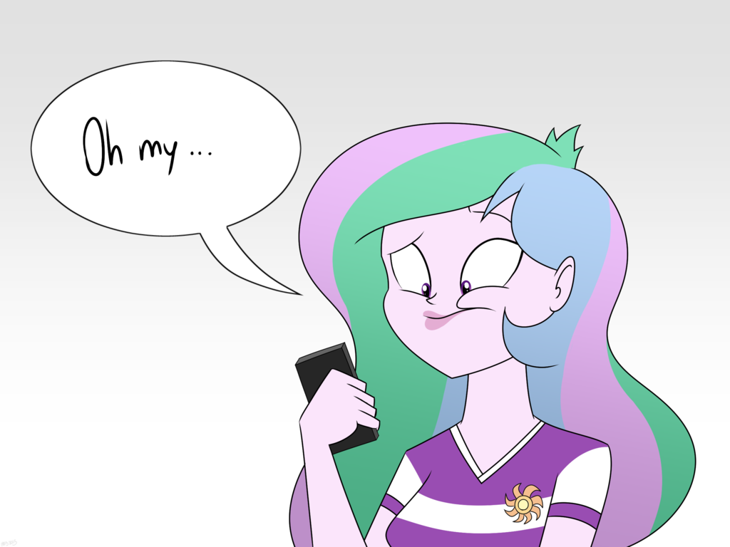 reaction_to_celestia_s_sexy_selfie_by_my