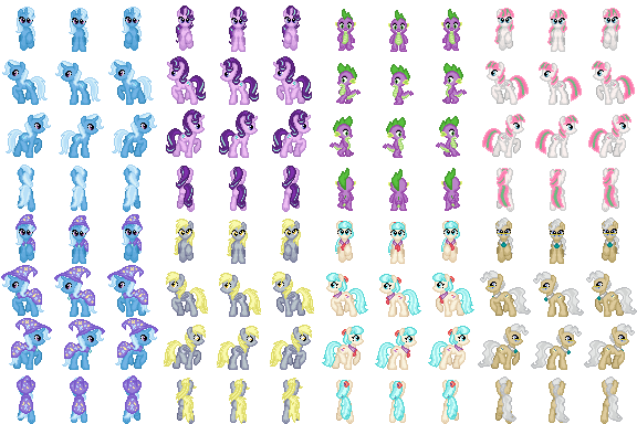 Secondary MLP characters (p1) for RPG Maker