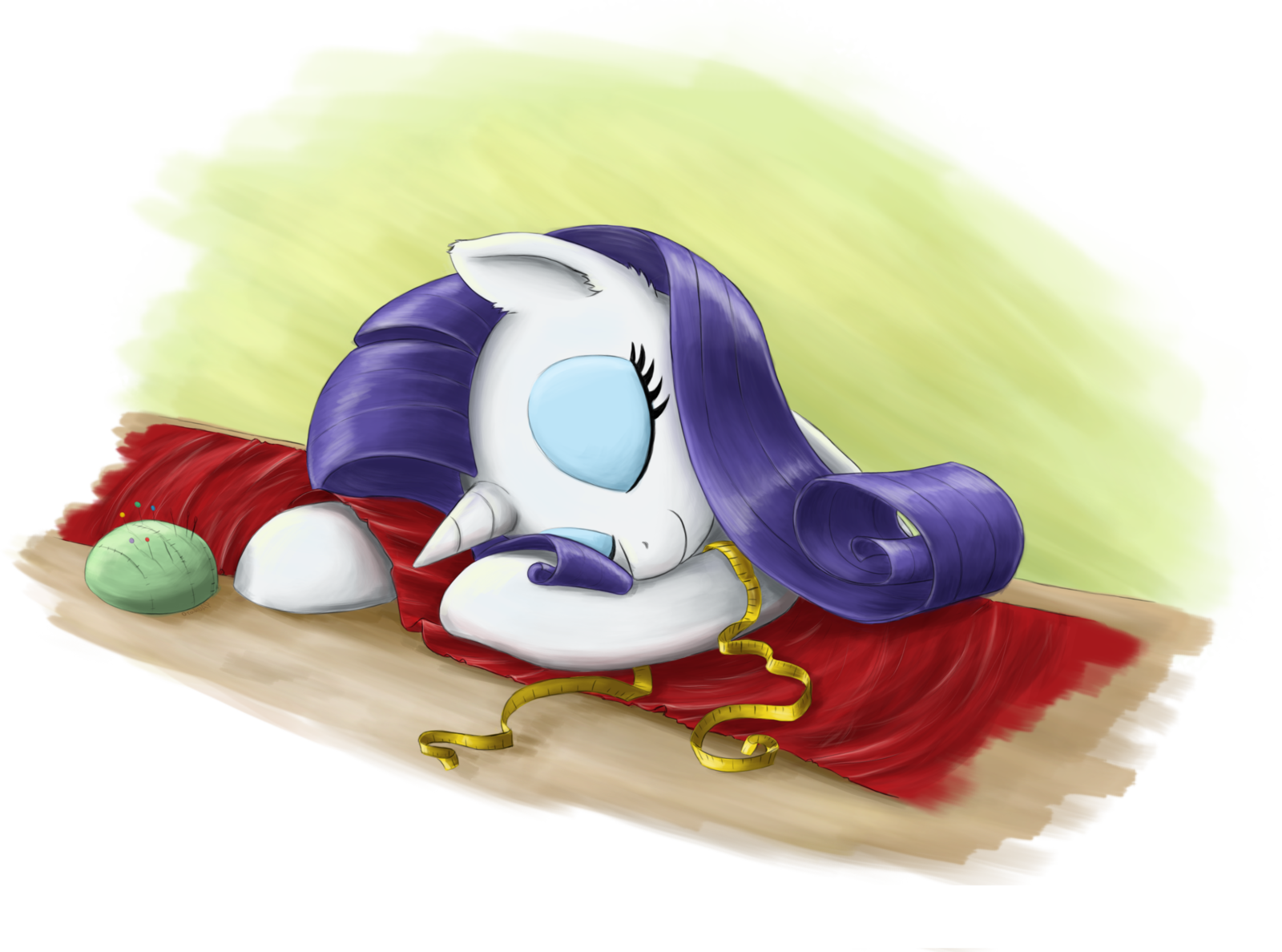 sleepy rarity by otakuap