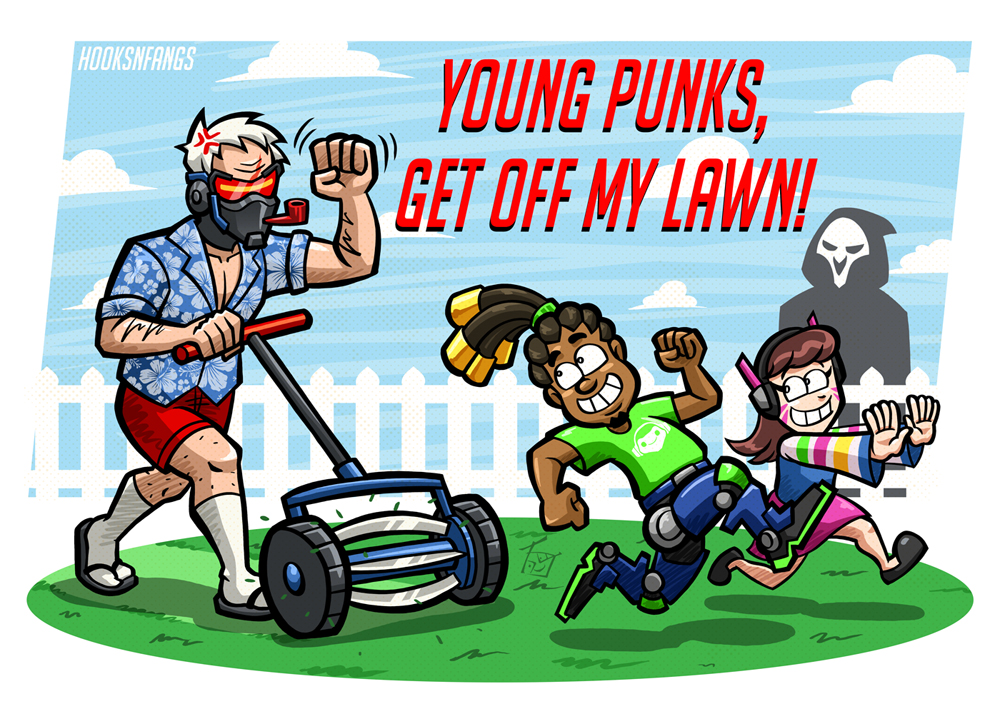 Image result for soldier 76 get off my lawn