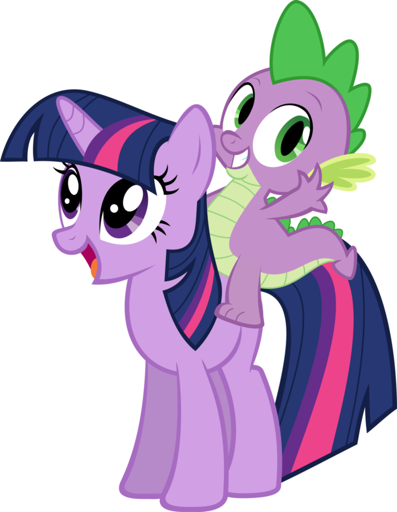 spike_and_twilight_vector_by_almostficti