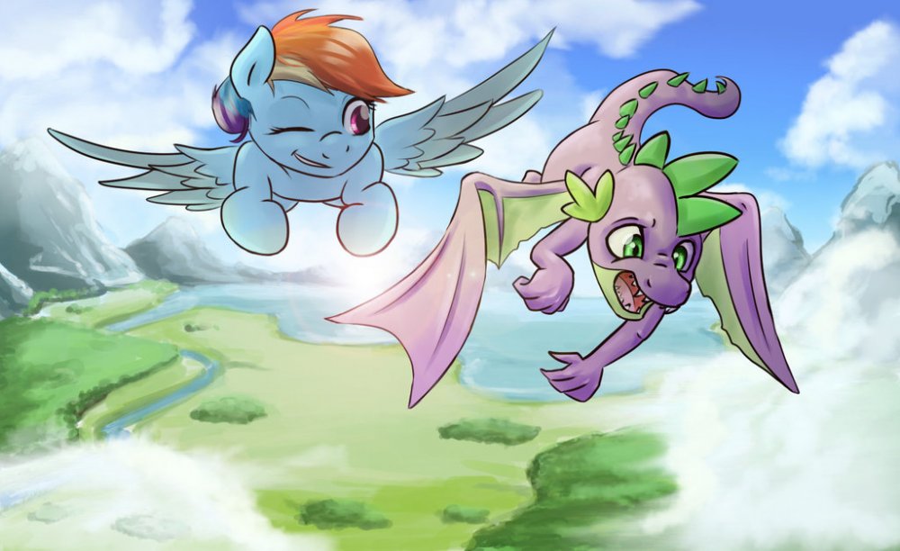 spike_s_flight_lesson_by_darksittich-d7t