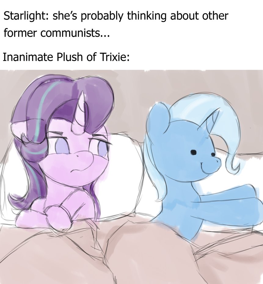 starlight and trixie in bed together by VanillaGhosties