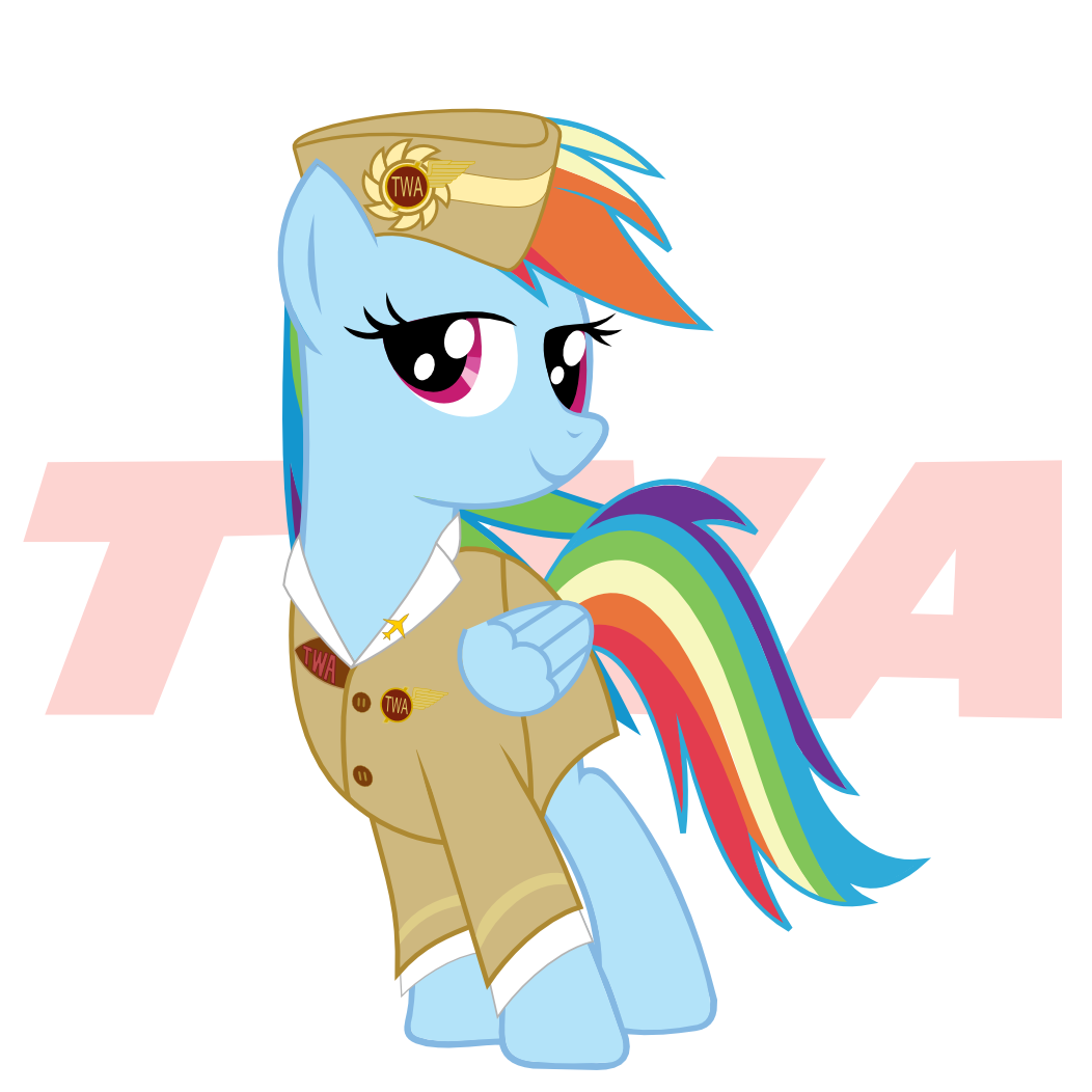 stewardess_rainbow_dash__trans_world_air