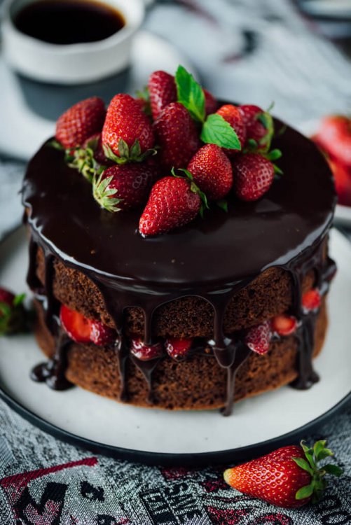 Image result for special chocolate strawberry cake
