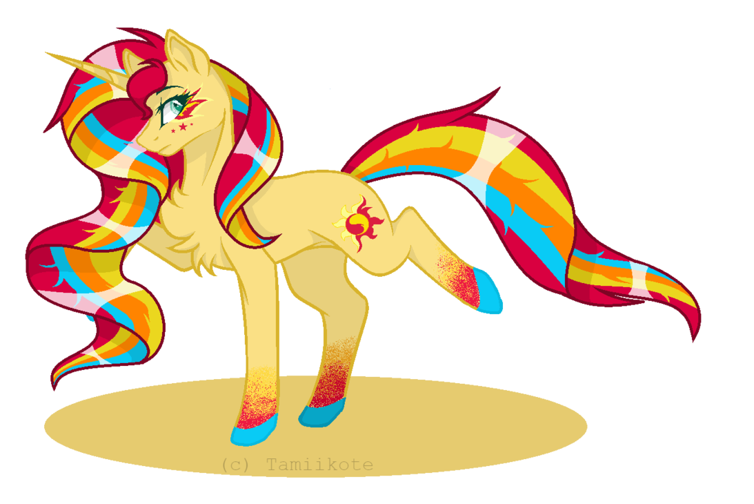 sunset_shimmer___rainbow_power___by_tami