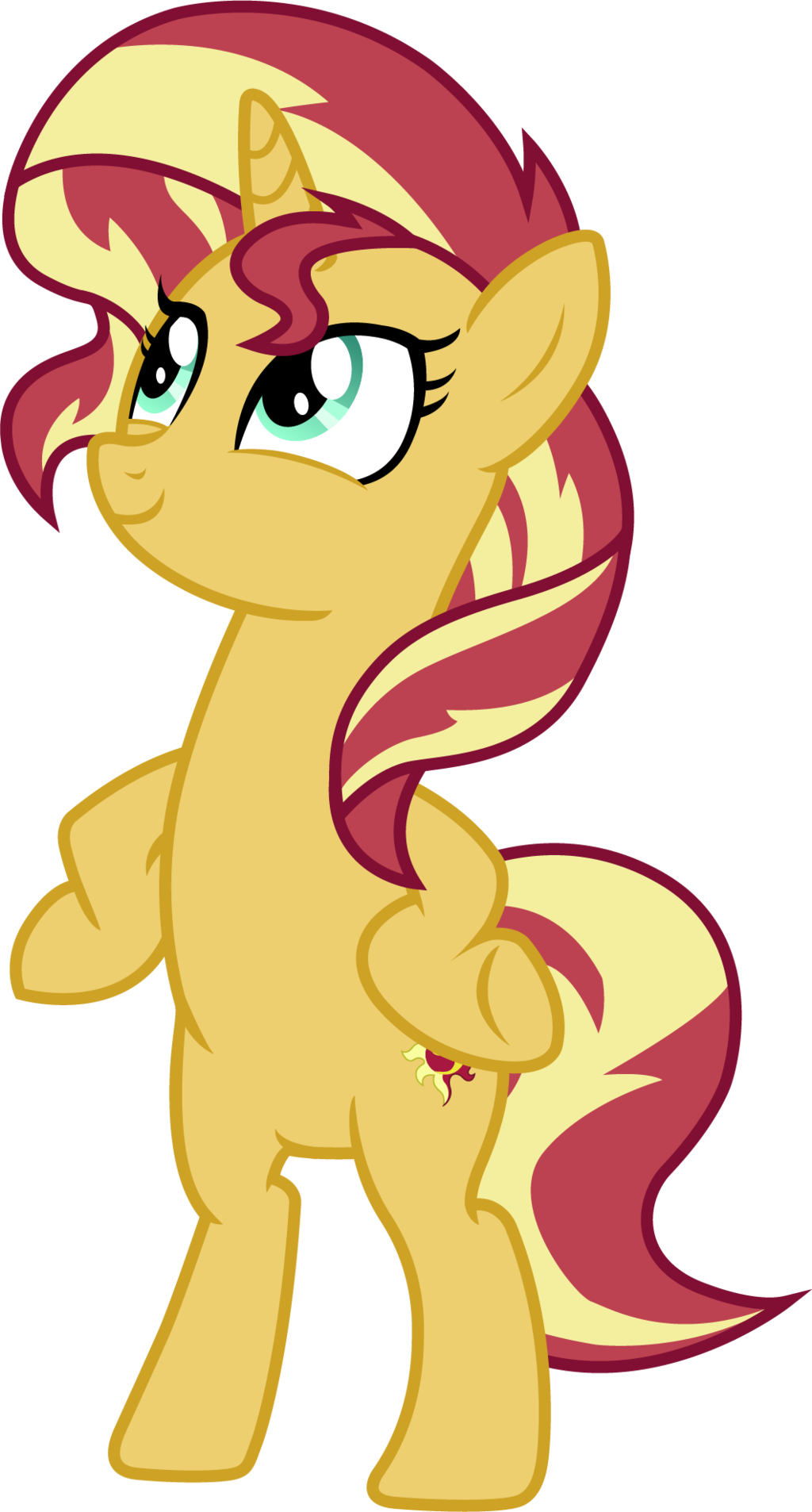 sunset_shimmer__human_pony_vector__by_davidsfire-dbcd80m.png