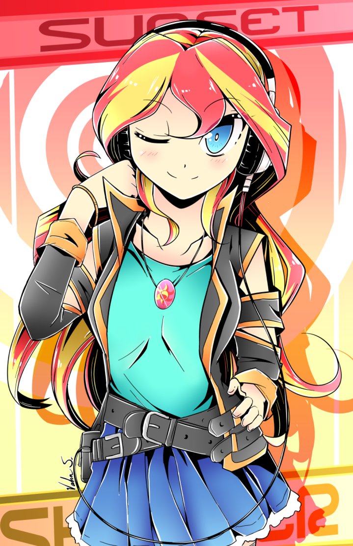 Sunset Shimmer (Manga Style) by Banzatou