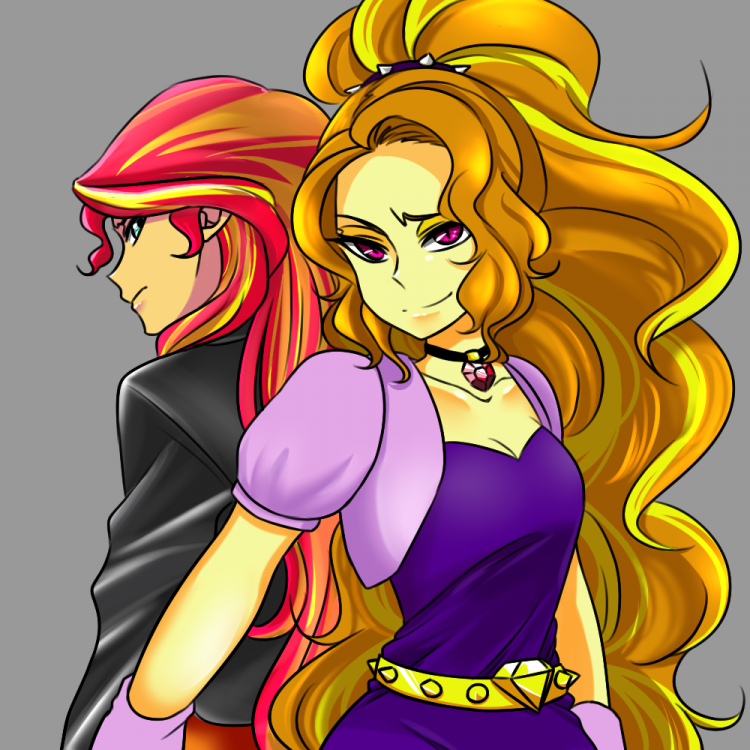 sunset_shimmer_and_adagio_by_raika0306-d