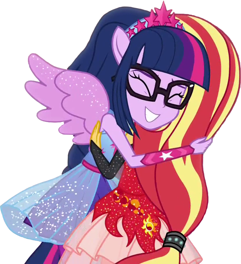 sunset_shimmer_and_sci_twi_hugging_fix_b