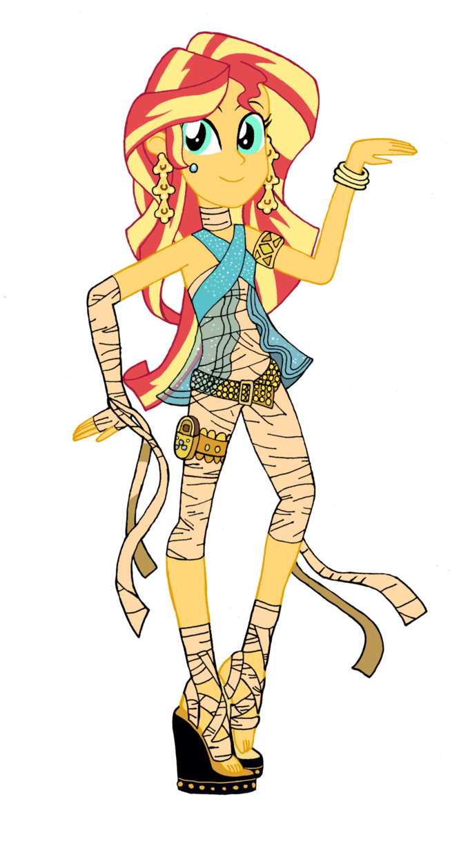 sunset_shimmer_as_cleo_de_nile_by_renthe