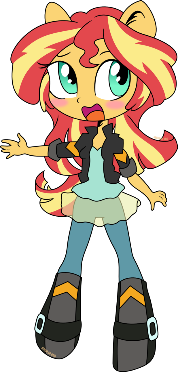 Sunset Shimmer Chibi by kingdark0001